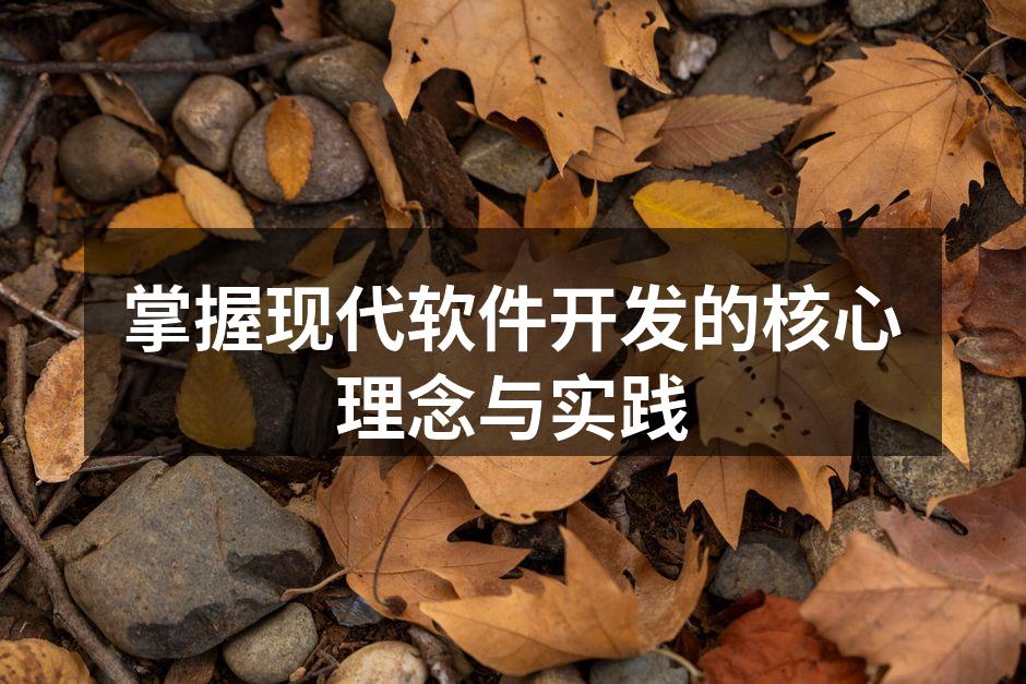 掌握现代软件开发的核心理念与实践